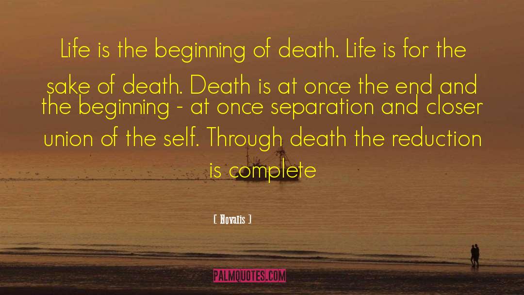 Novalis Quotes: Life is the beginning of