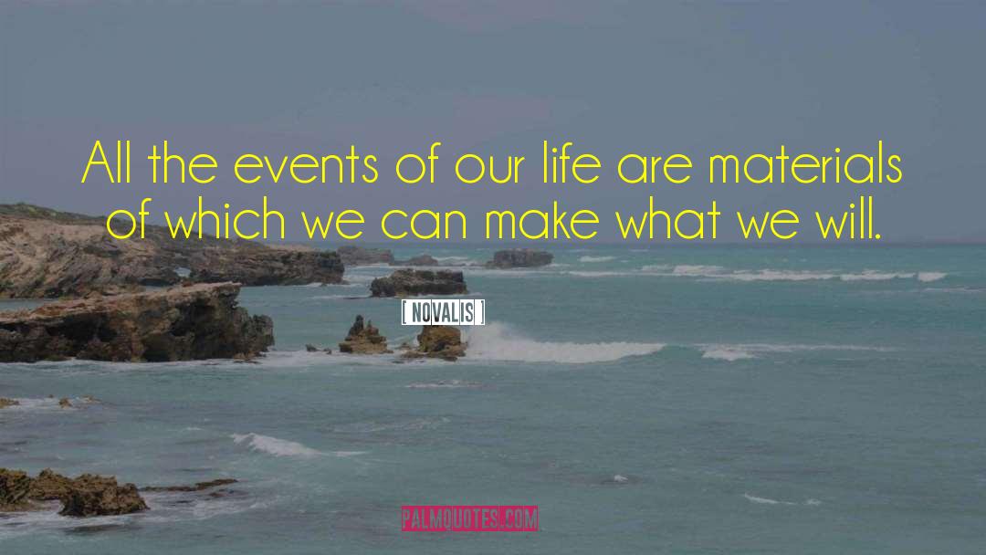 Novalis Quotes: All the events of our