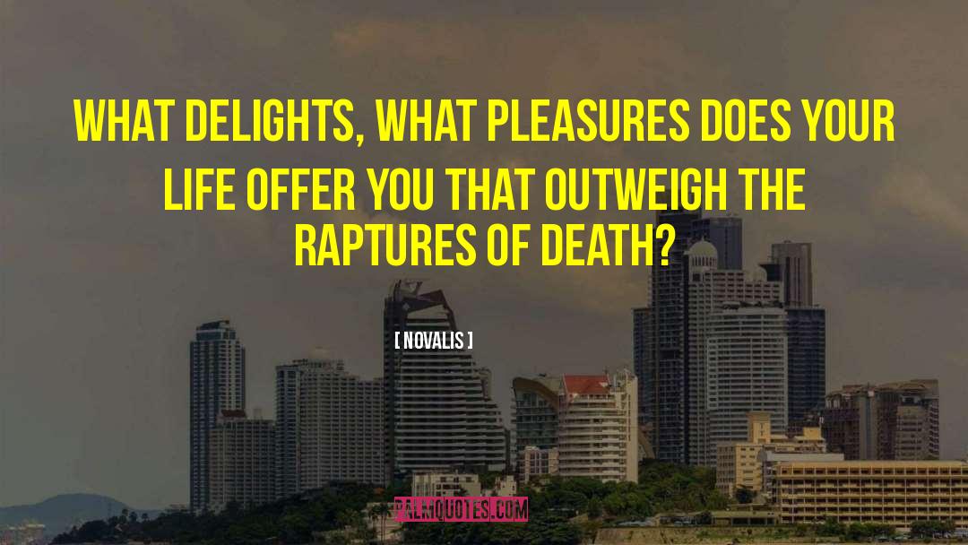 Novalis Quotes: What delights, what pleasures does