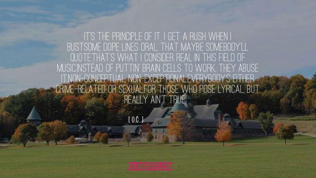 O.C. Quotes: It's the principle of it,