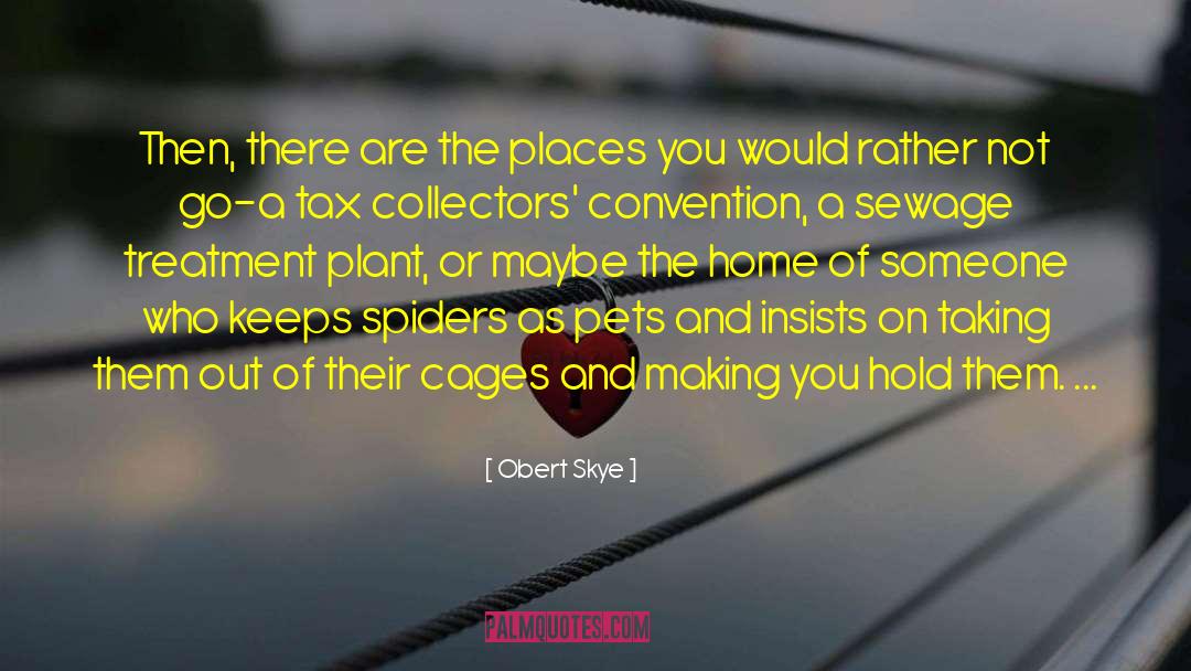Obert Skye Quotes: Then, there are the places