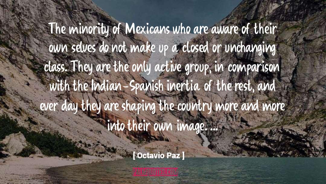 Octavio Paz Quotes: The minority of Mexicans who