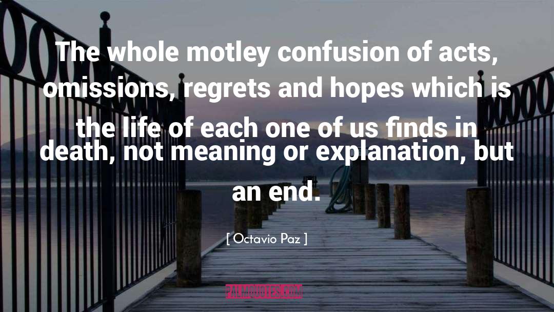 Octavio Paz Quotes: The whole motley confusion of