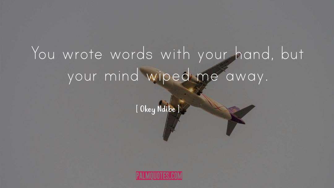 Okey Ndibe Quotes: You wrote words with your