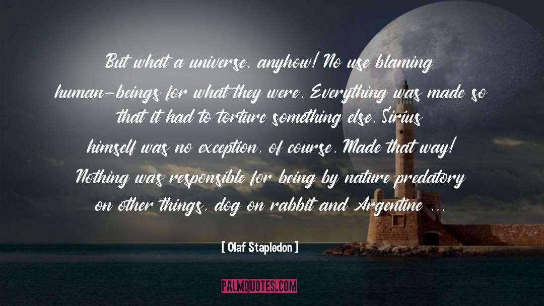 Olaf Stapledon Quotes: But what a universe, anyhow!
