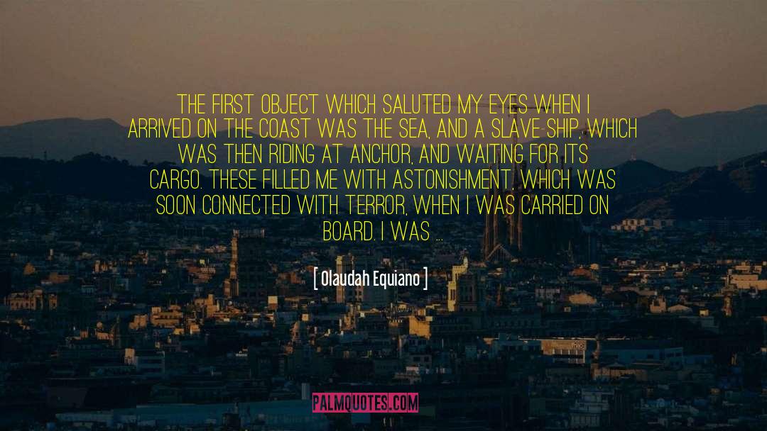 Olaudah Equiano Quotes: The first object which saluted