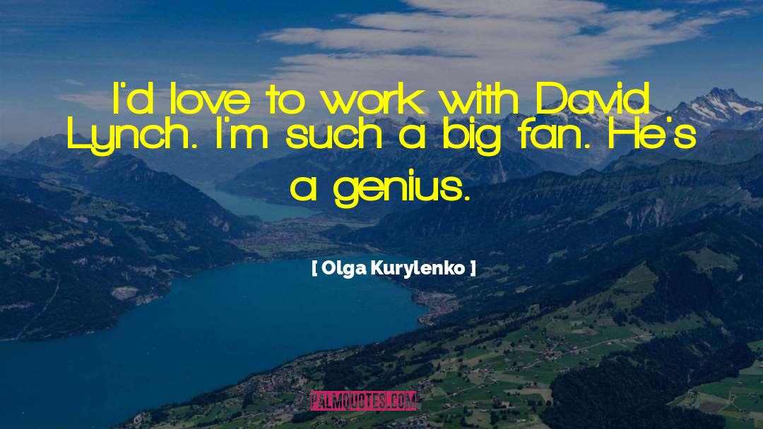 Olga Kurylenko Quotes: I'd love to work with