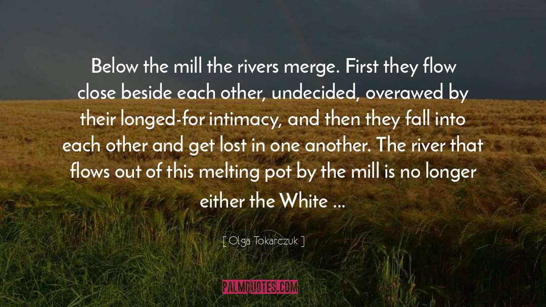 Olga Tokarczuk Quotes: Below the mill the rivers