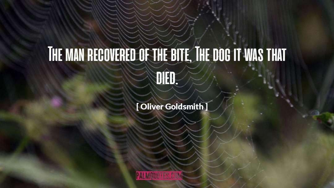 Oliver Goldsmith Quotes: The man recovered of the