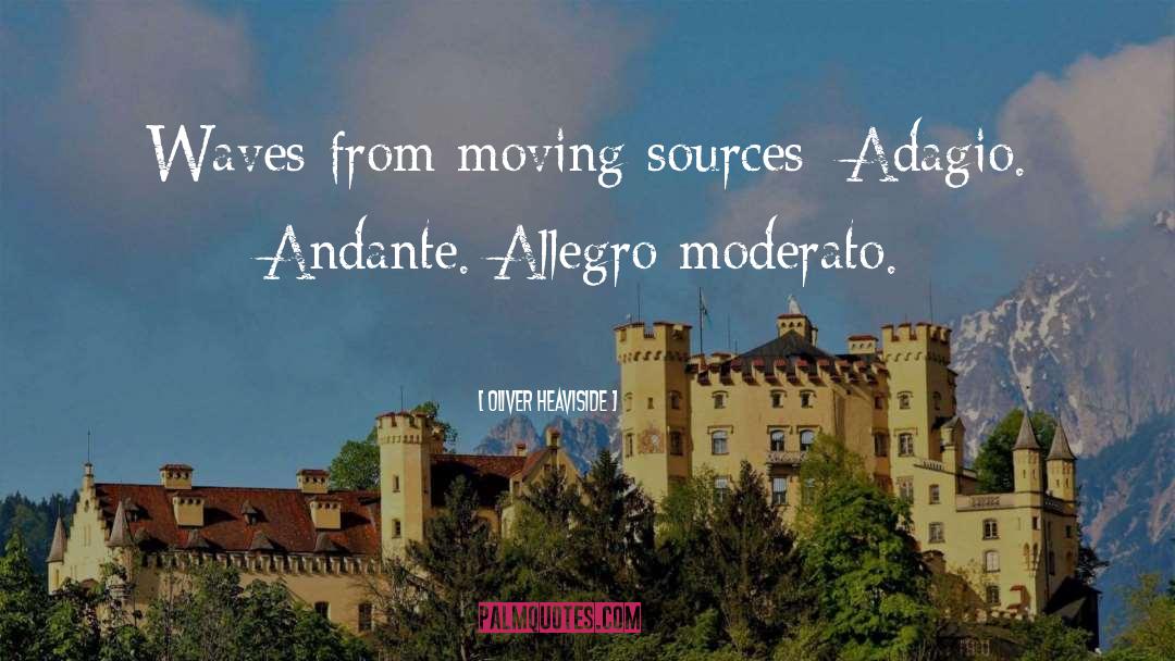 Oliver Heaviside Quotes: Waves from moving sources: Adagio.