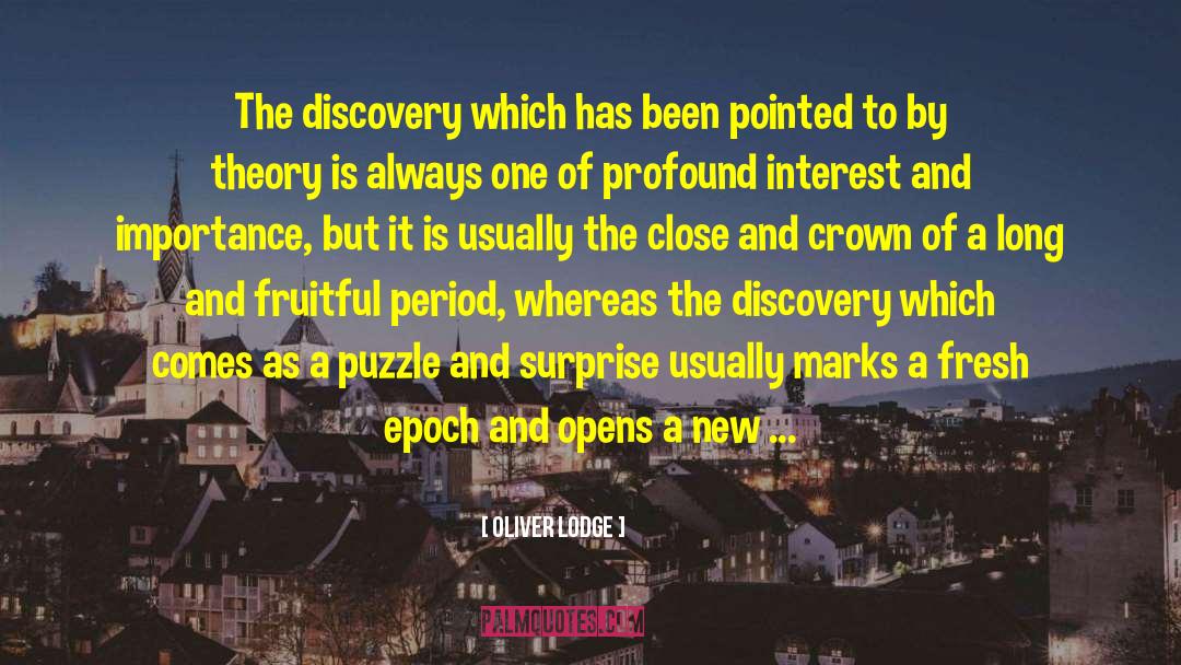 Oliver Lodge Quotes: The discovery which has been