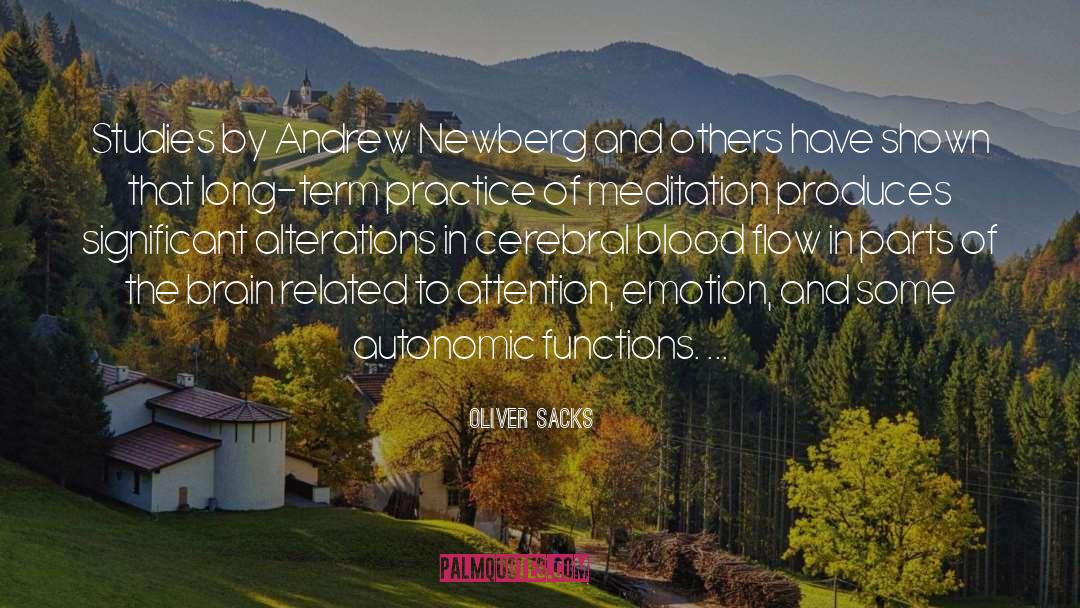 Oliver Sacks Quotes: Studies by Andrew Newberg and