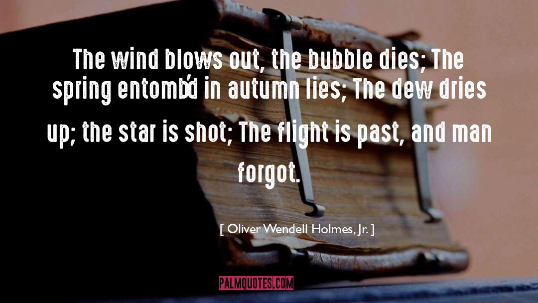 Oliver Wendell Holmes, Jr. Quotes: The wind blows out, the