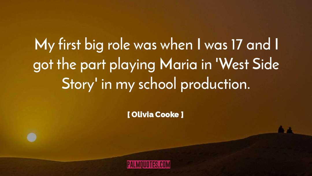 Olivia Cooke Quotes: My first big role was