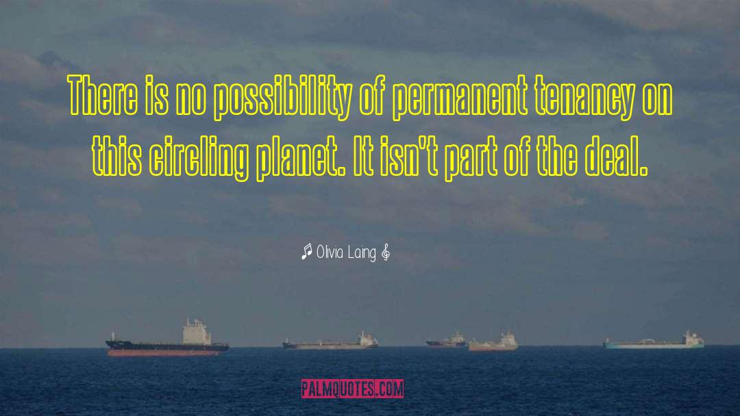 Olivia Laing Quotes: There is no possibility of