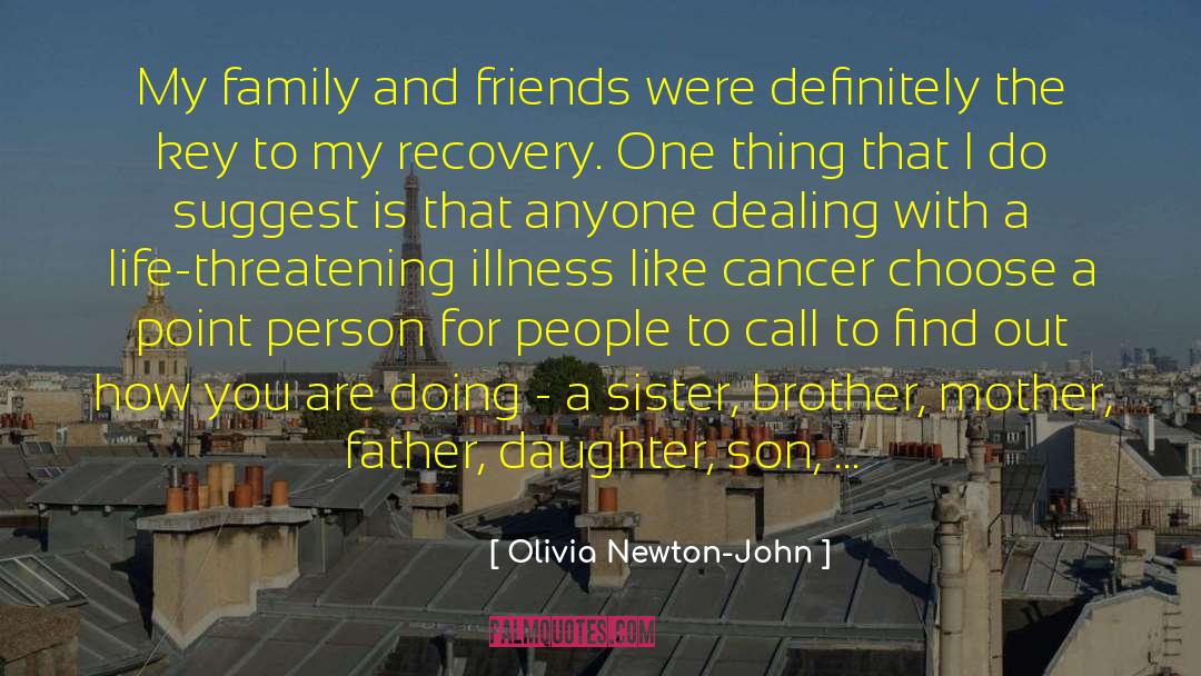 Olivia Newton-John Quotes: My family and friends were