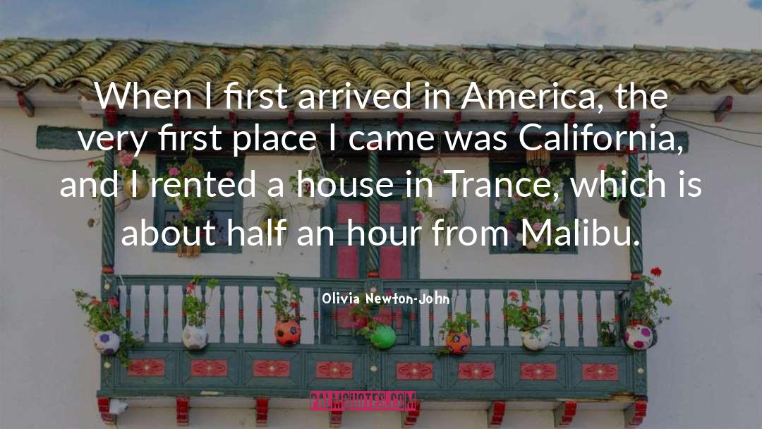 Olivia Newton-John Quotes: When I first arrived in