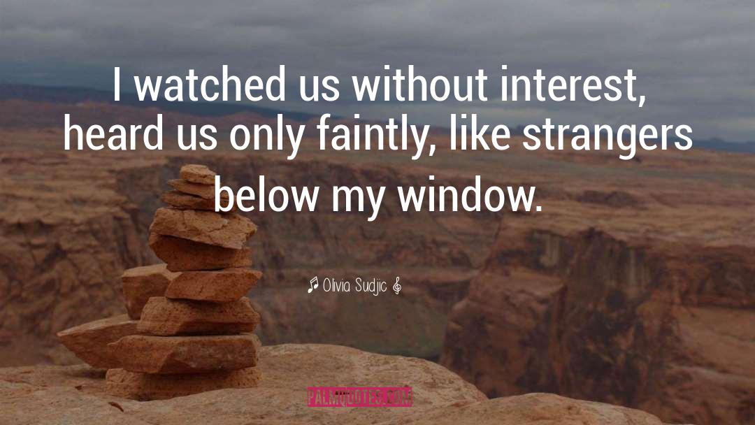 Olivia Sudjic Quotes: I watched us without interest,