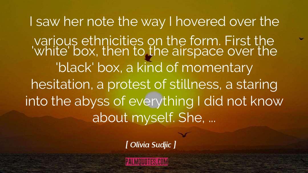 Olivia Sudjic Quotes: I saw her note the