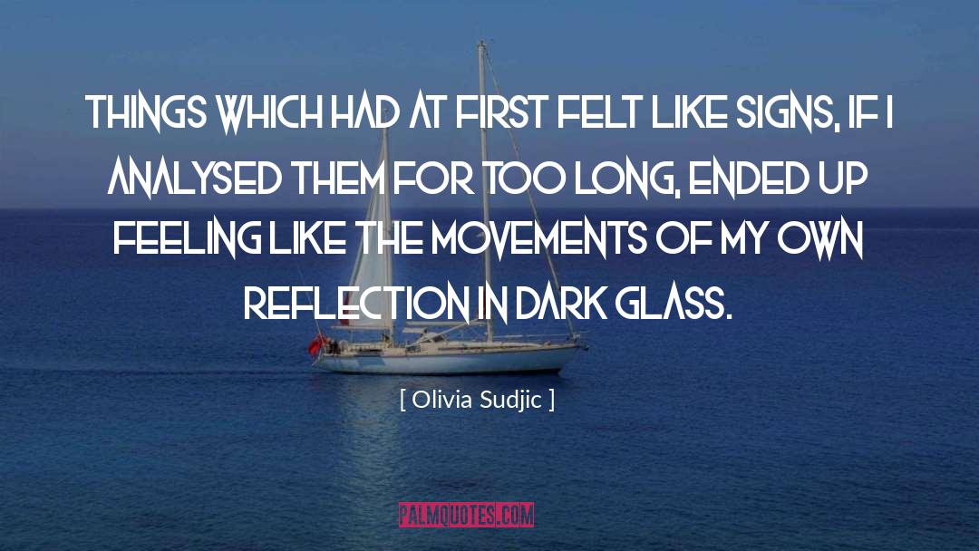 Olivia Sudjic Quotes: Things which had at first