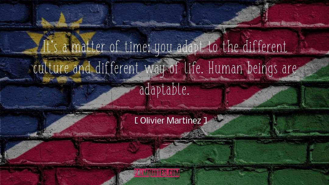 Olivier Martinez Quotes: It's a matter of time;