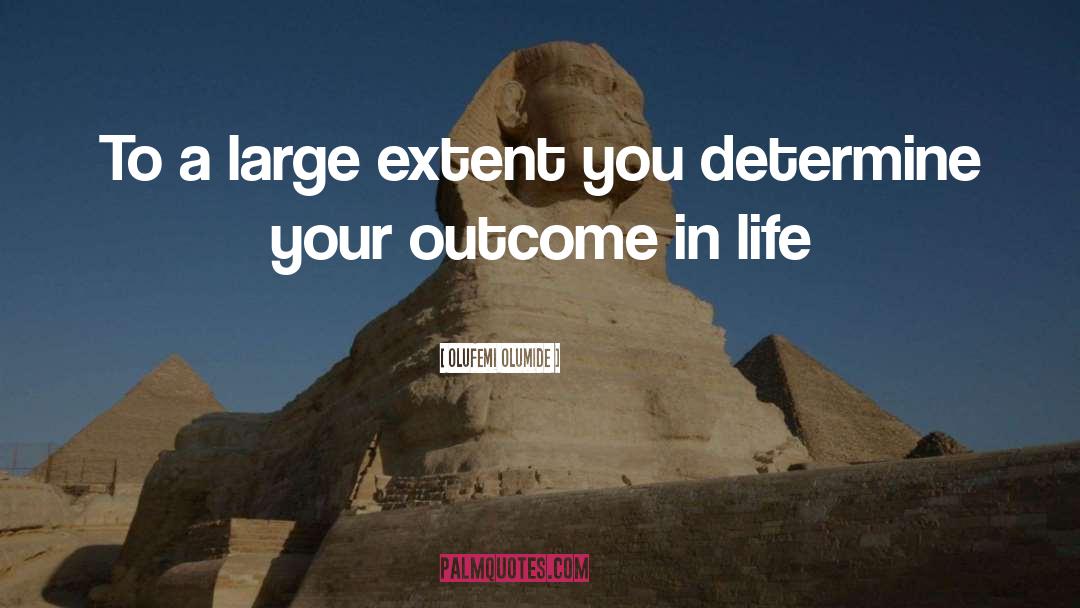 Olufemi Olumide Quotes: To a large extent you