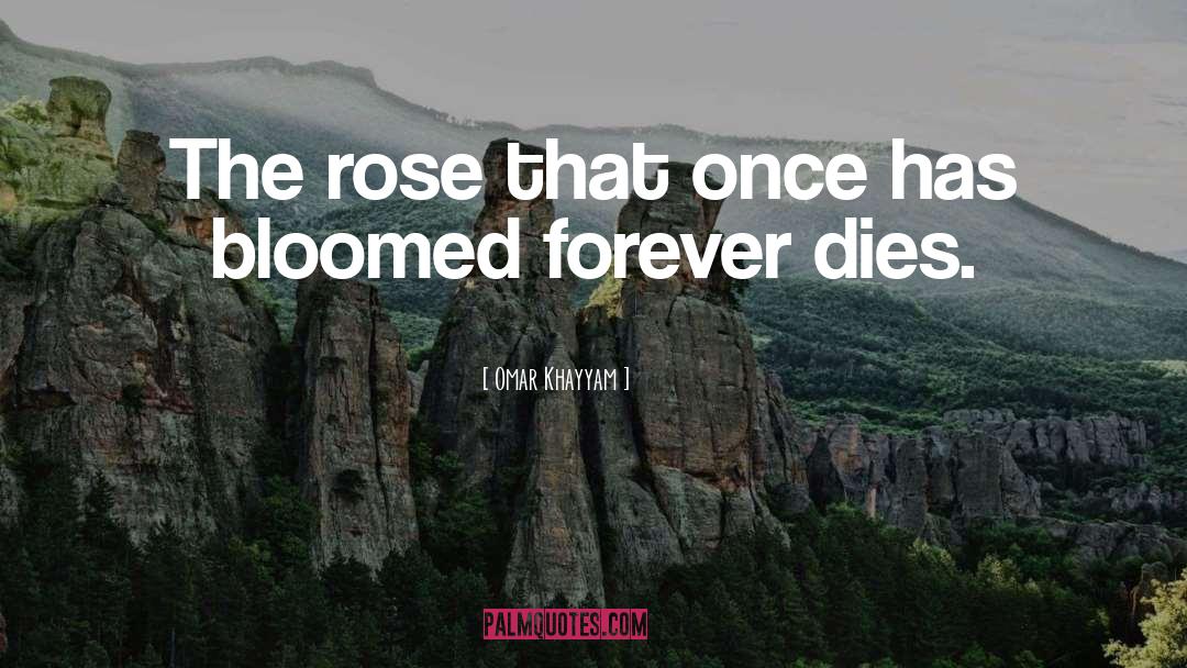 Omar Khayyam Quotes: The rose that once has