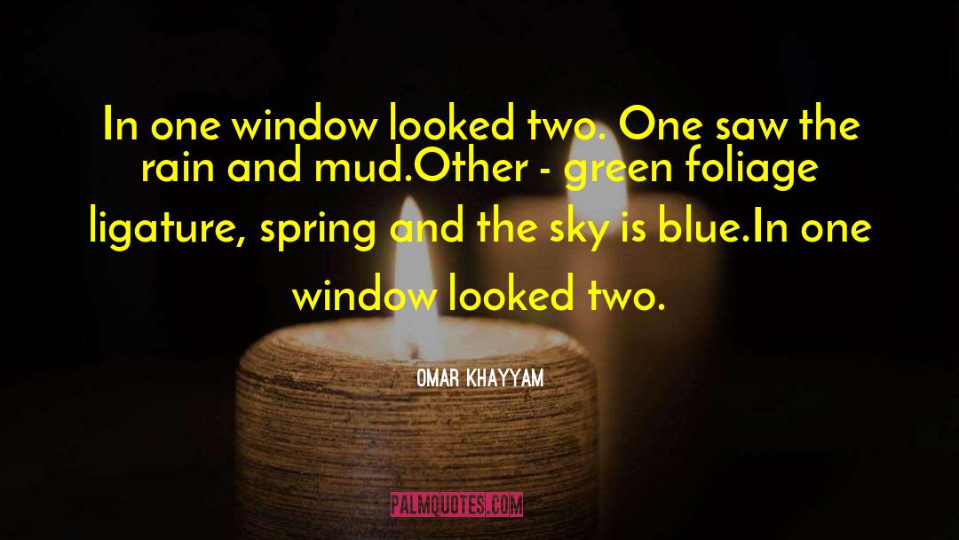 Omar Khayyam Quotes: In one window looked two.