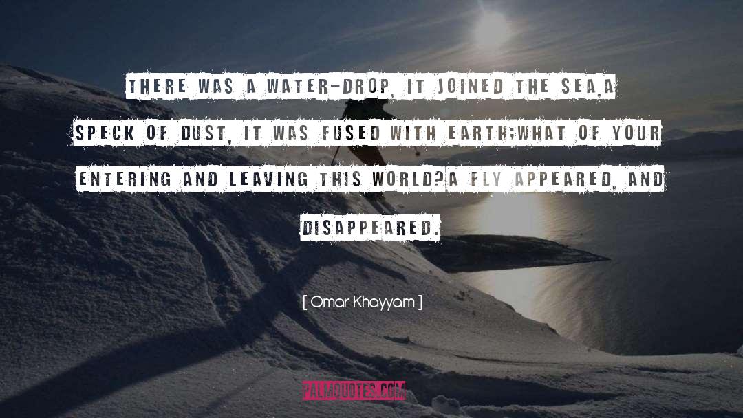 Omar Khayyam Quotes: There was a water-drop, it