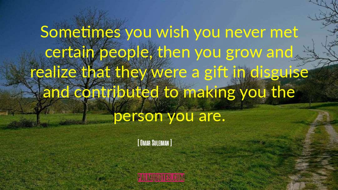 Omar Suleiman Quotes: Sometimes you wish you never