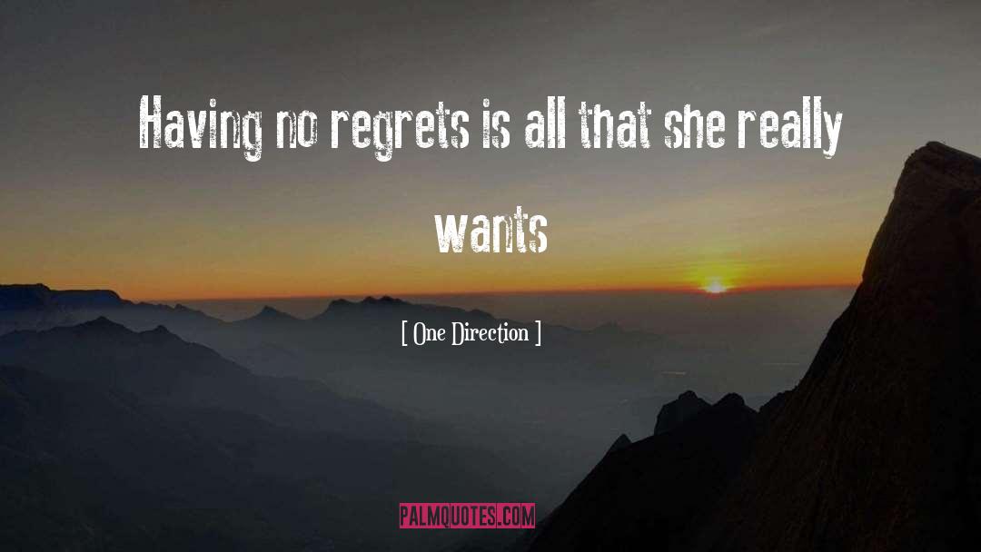 One Direction Quotes: Having no regrets is all
