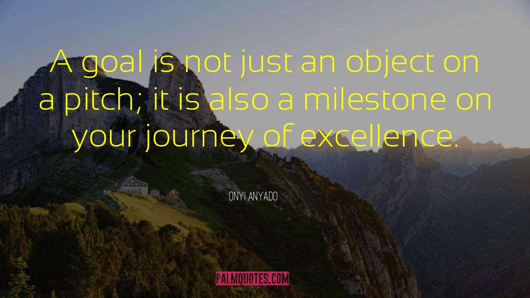 Onyi Anyado Quotes: A goal is not just