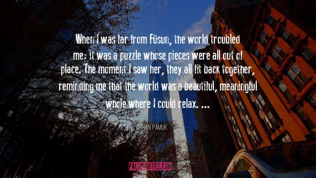 Orhan Pamuk Quotes: When I was far from