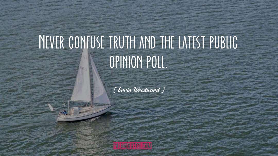 Orrin Woodward Quotes: Never confuse truth and the
