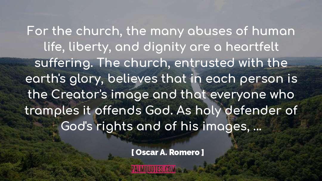 Oscar A. Romero Quotes: For the church, the many