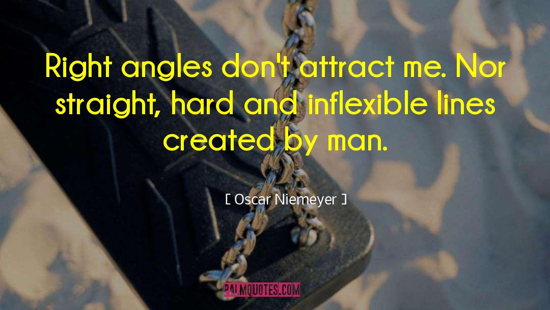 Oscar Niemeyer Quotes: Right angles don't attract me.