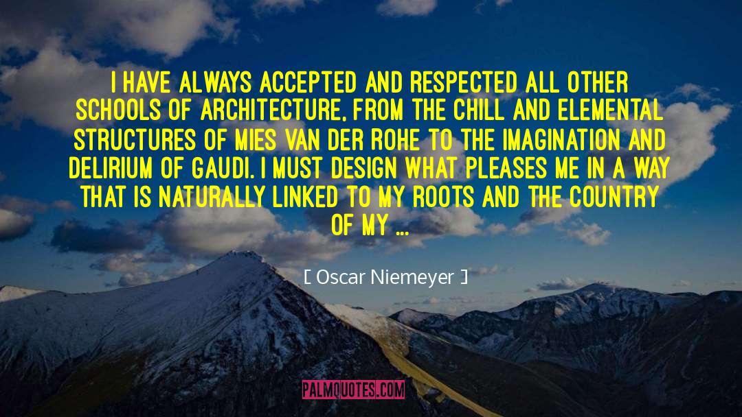 Oscar Niemeyer Quotes: I have always accepted and