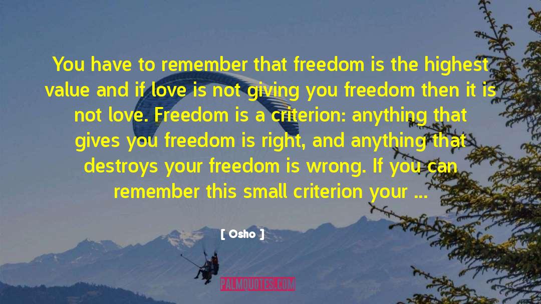 Osho Quotes: You have to remember that