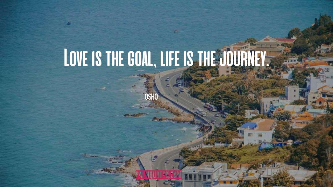Osho Quotes: Love is the goal, life