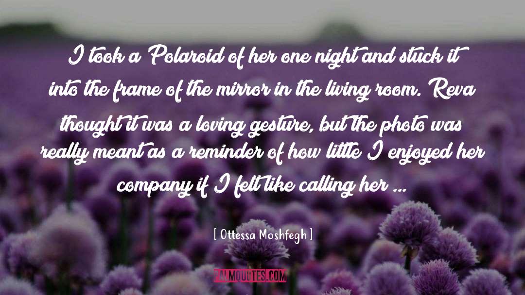 Ottessa Moshfegh Quotes: I took a Polaroid of