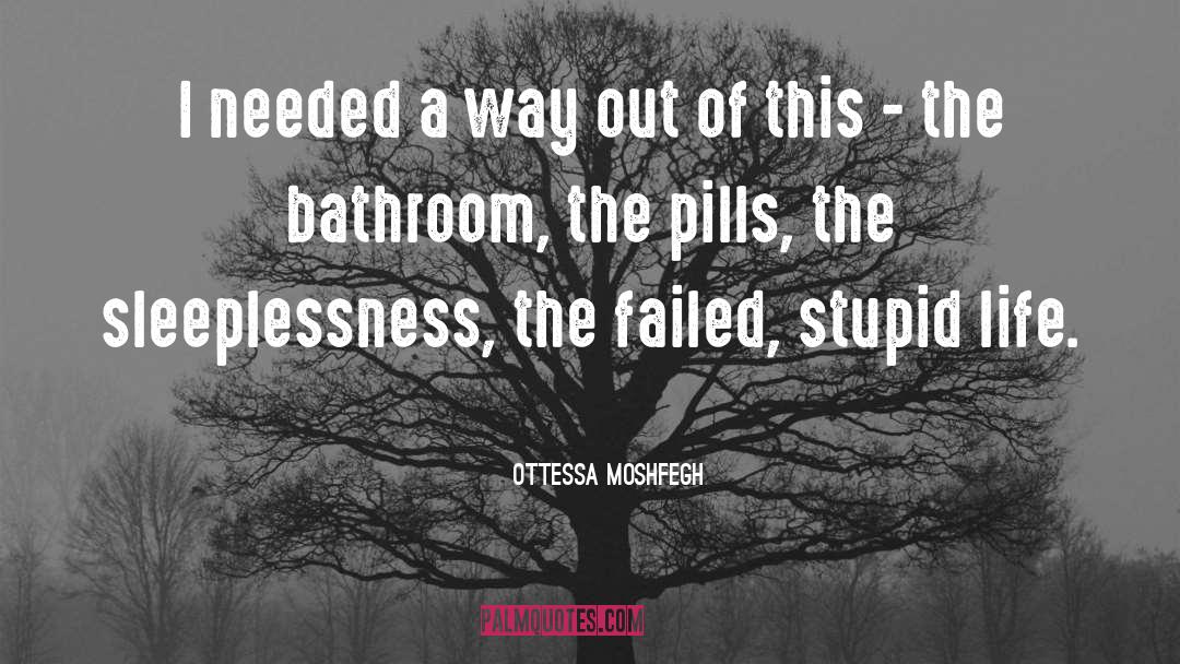 Ottessa Moshfegh Quotes: I needed a way out