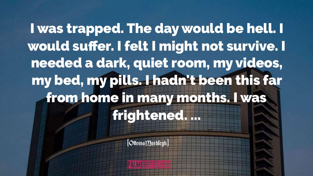 Ottessa Moshfegh Quotes: I was trapped. The day