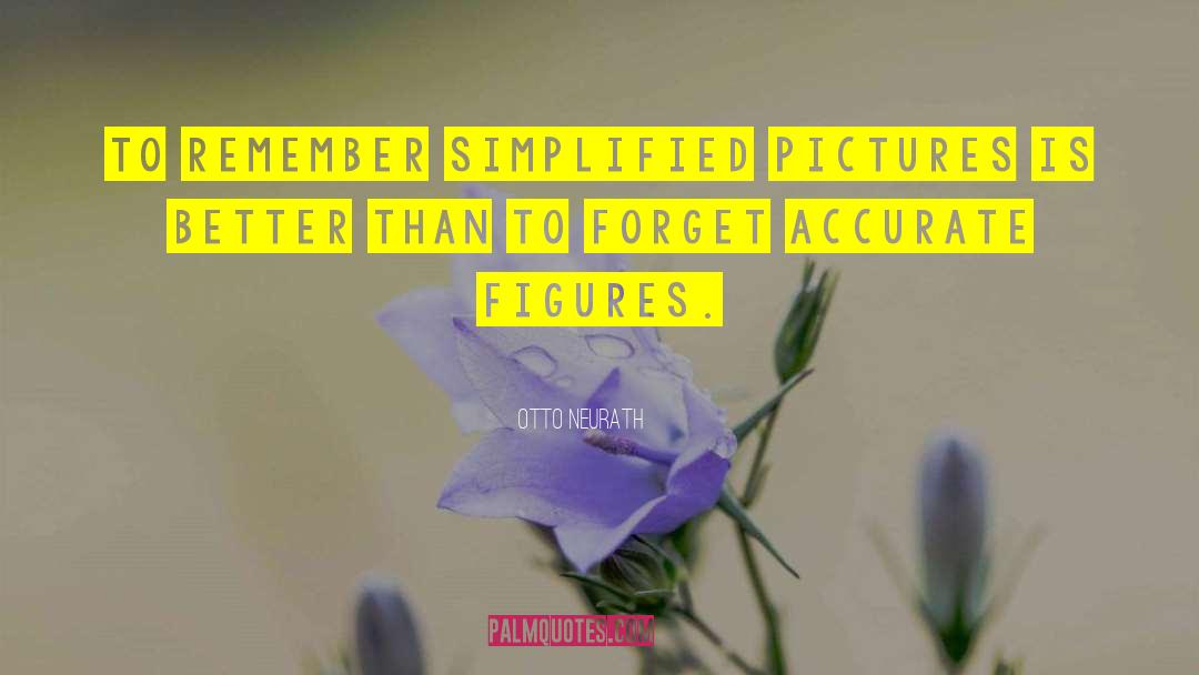 Otto Neurath Quotes: To remember simplified pictures is