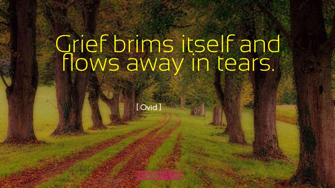 Ovid Quotes: Grief brims itself and flows
