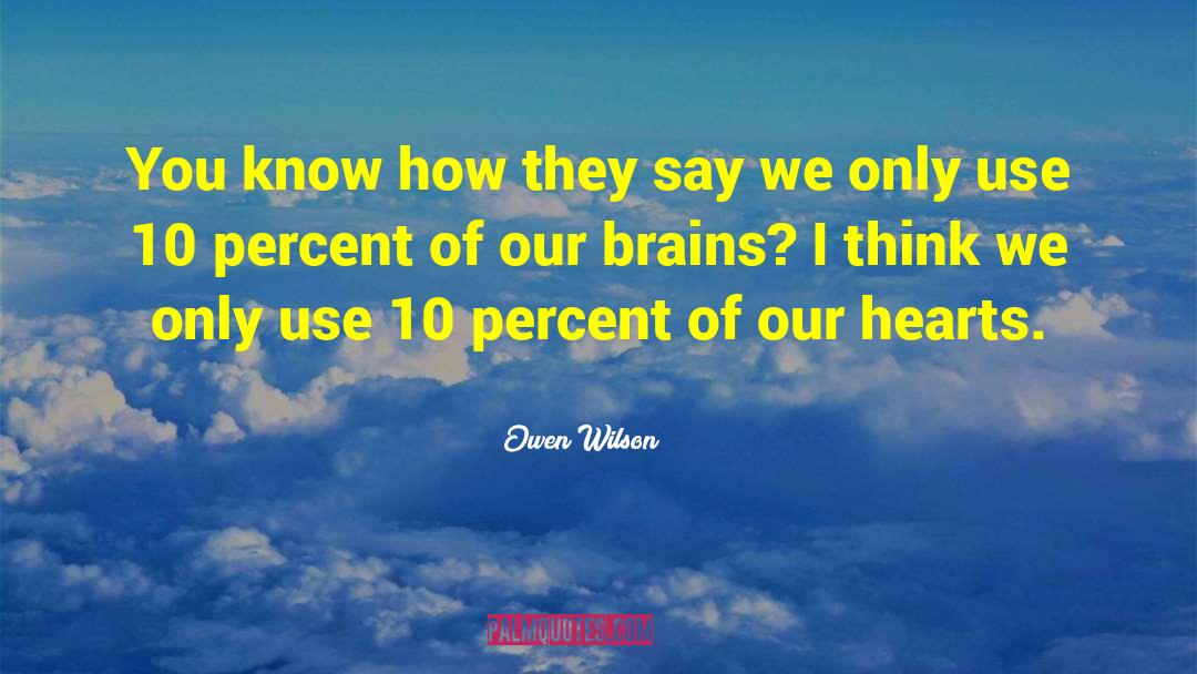 Owen Wilson Quotes: You know how they say