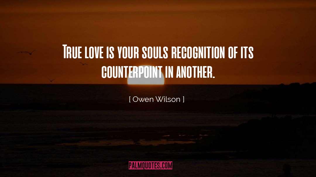 Owen Wilson Quotes: True love is your souls