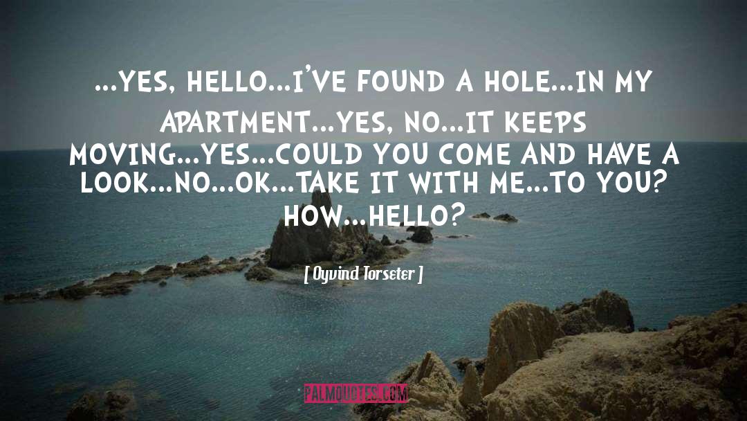 Oyvind Torseter Quotes: ...YES, HELLO...I'VE FOUND A HOLE...IN