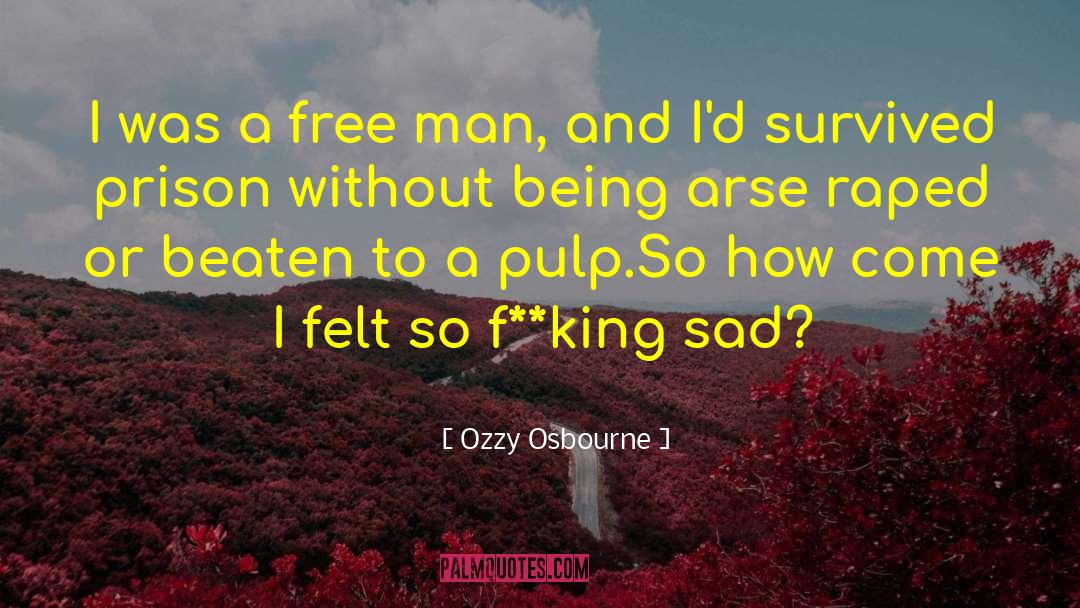 Ozzy Osbourne Quotes: I was a free man,
