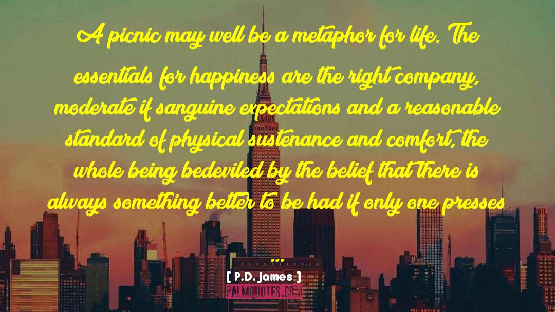 P.D. James Quotes: A picnic may well be