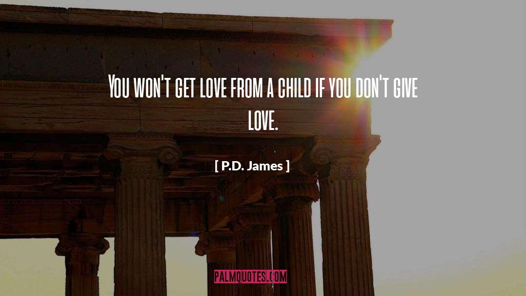 P.D. James Quotes: You won't get love from